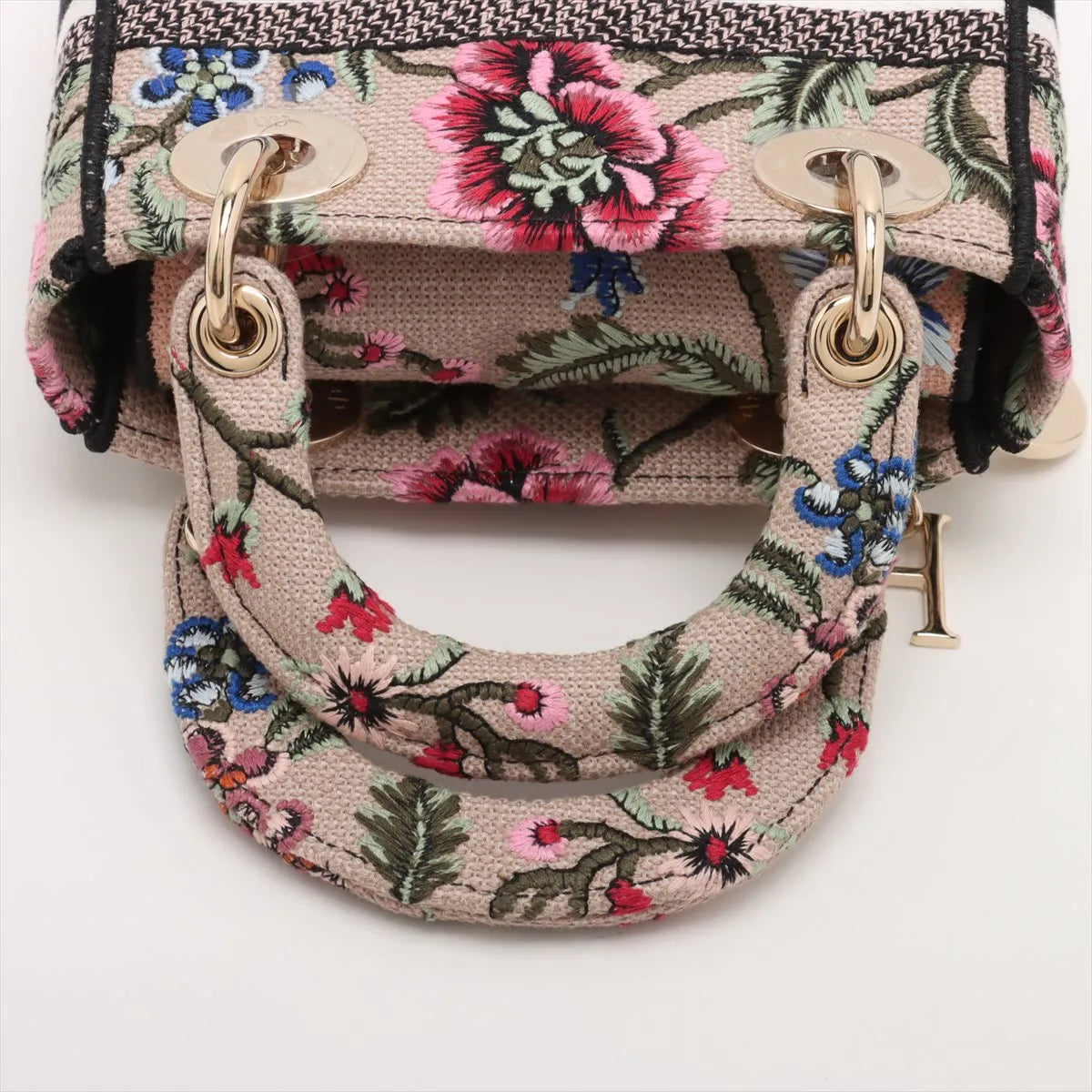 Top rated Christian Dior Lady D-Light Floral Mini Canvas Two-Way Handbag Multicolor