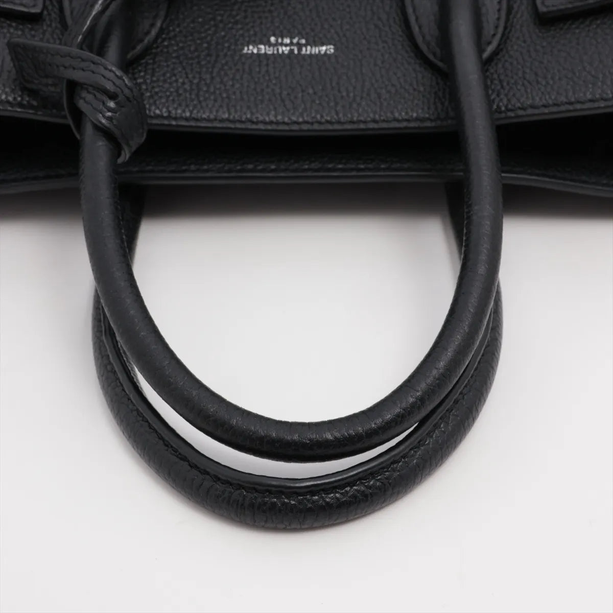 Saint Laurent Paris Sac de Jour Nano Leather Two-Way Shoulder Bag Black