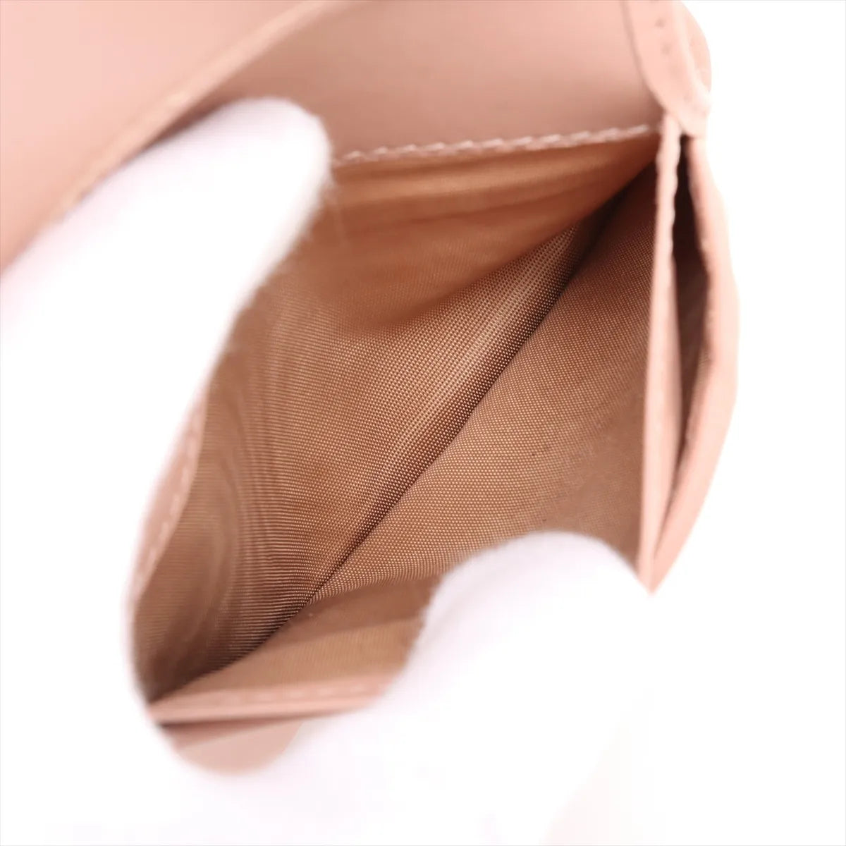 Dior Caro Scarlet Cannage Lambskin Compact Wallet Pink