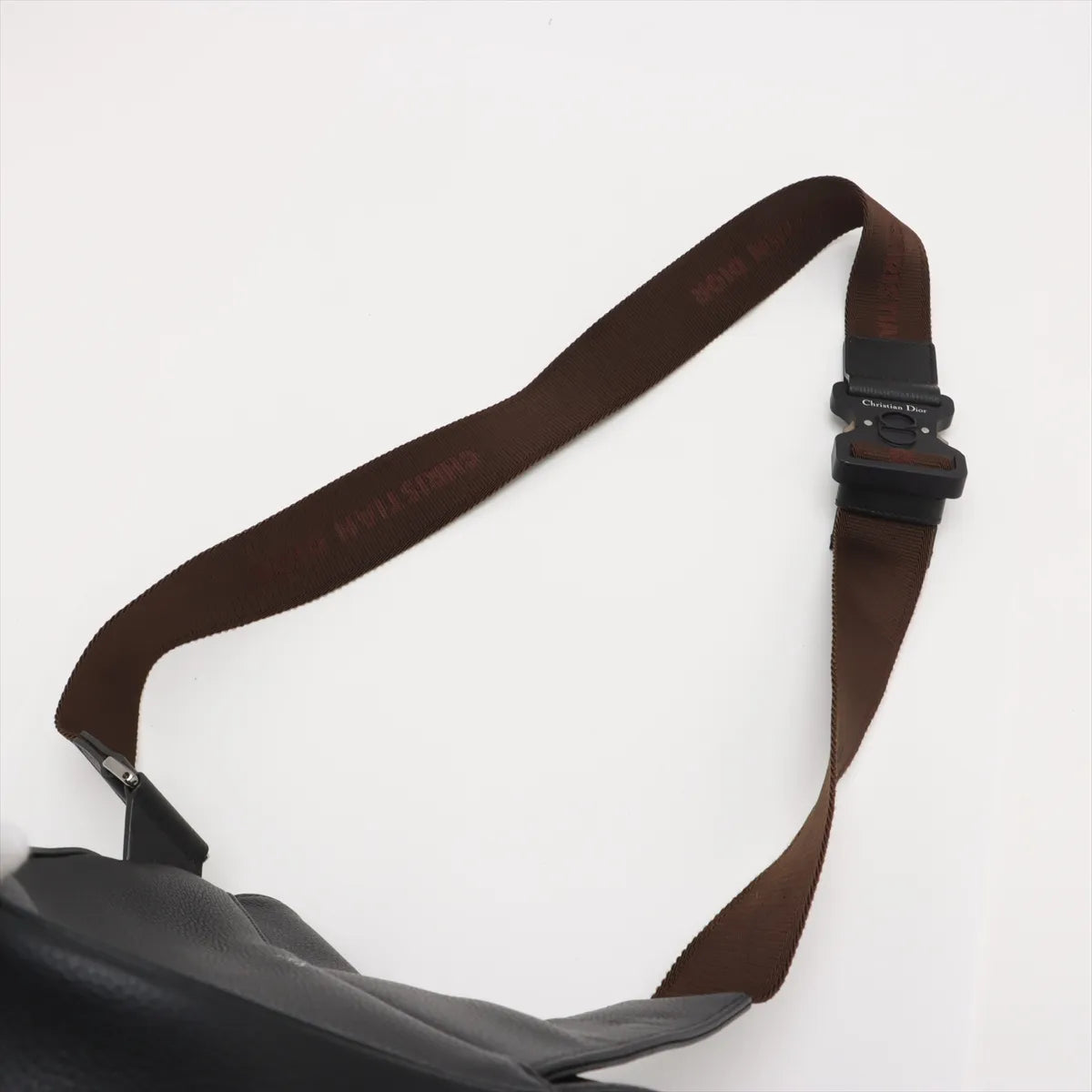 Dior x Cactus Jack Saddle Leather Sling Backpack Black