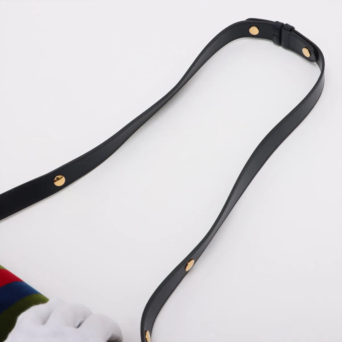 Gucci Horsebit 1955 Baiadera Velour Shoulder Bag Multicolor