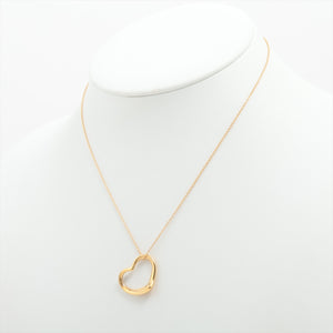 Quality Tiffany & Co. Open Heart Pendant Necklace Gold