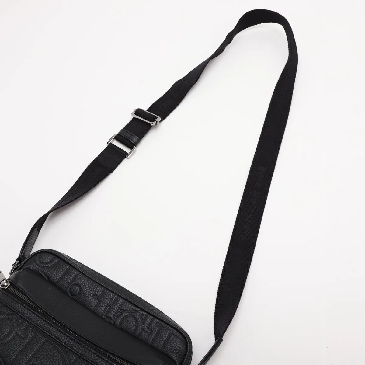 Dior Gravity Rider Zipped Messenger Bag Black