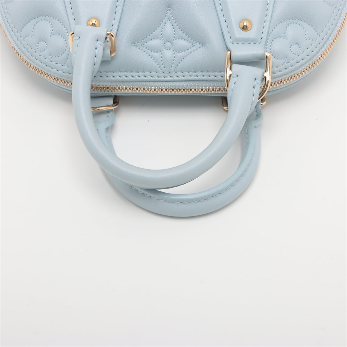 Louis Vuitton Monogram Bubblegram Alma BB Bleu Glacier