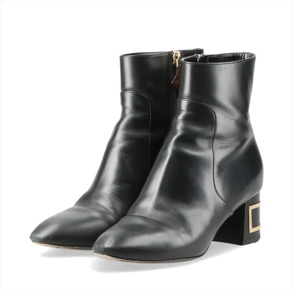 Louis Vuitton Bliss Line Leather Short Boots Black