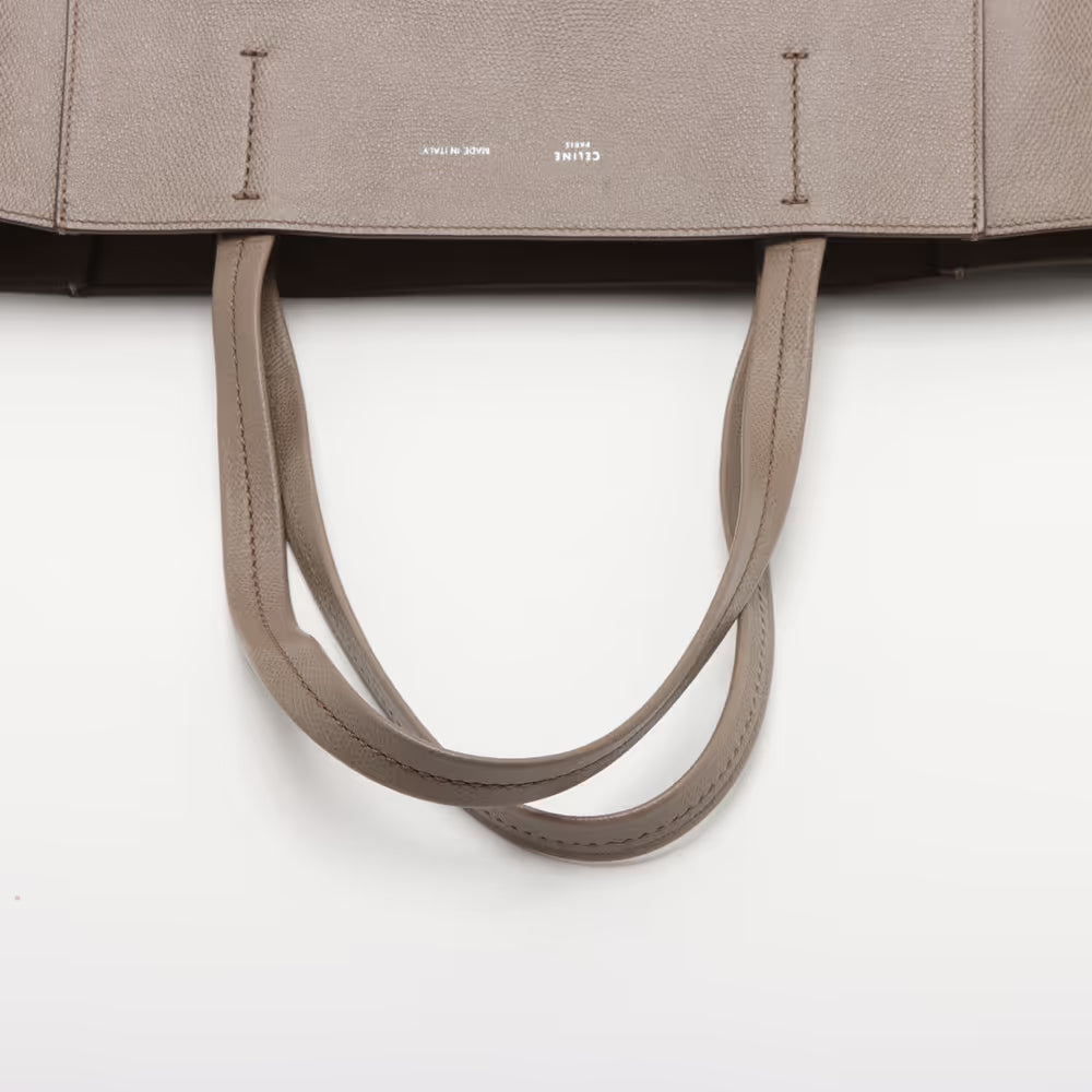 Celine Hippo Phantom Small Leather Tote Bag Greige