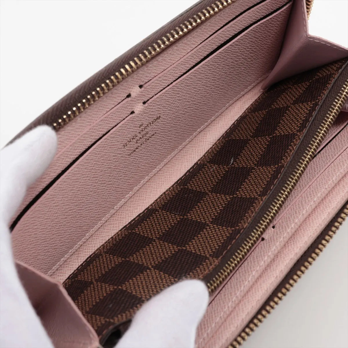 Louis Vuitton Monogram Clemence Zippy Wallet Rose Ballerine