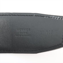 Load image into Gallery viewer, Hermes Constance H Belt Leather Black x Brown