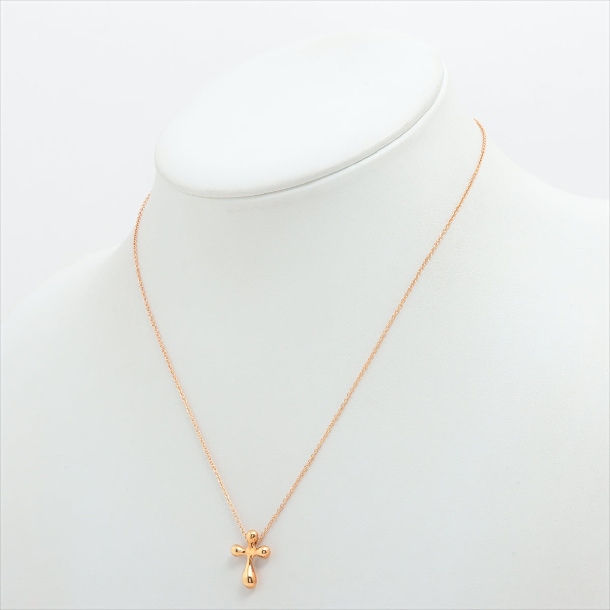 Tiffany & Co. Small Cross Pendant Necklace Gold