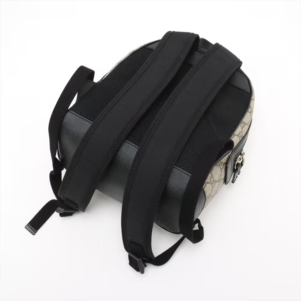 Gucci GG Supreme Backpack Beige x Black