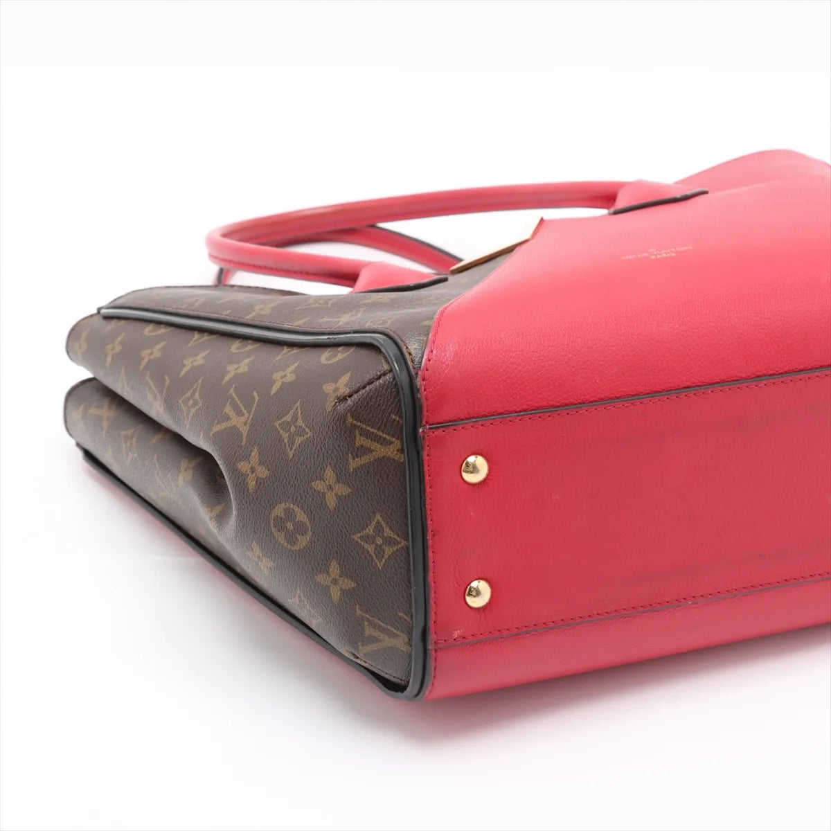 Louis Vuitton Monogram x Leather Kimono PM Brown x Red