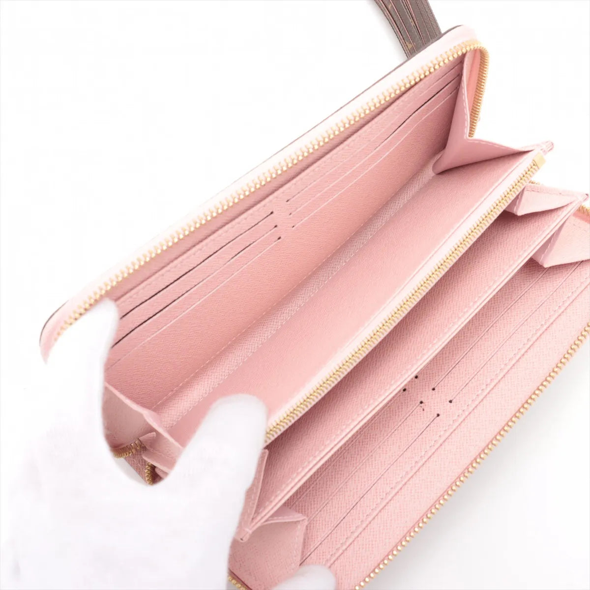 Louis Vuitton Monogram Tassel Zippy Wallet Rose Ballerine