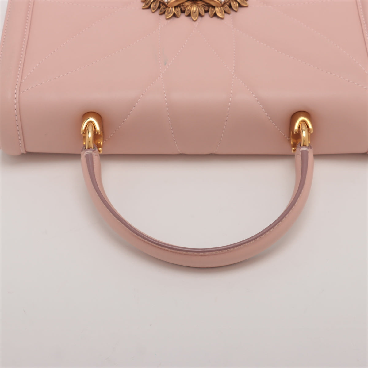 Dolce & Gabbana Devotion Top Handle Bag Pastel Salmon