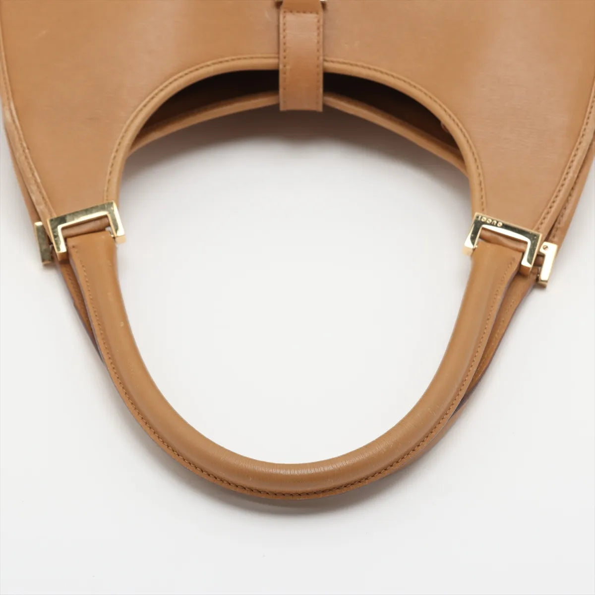 Gucci Jackie Leather Shoulder Bag Beige