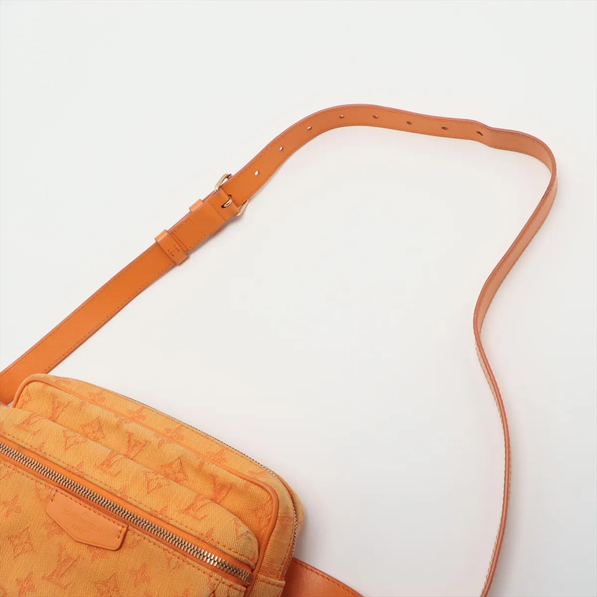 Louis Vuitton Monogram Denim Outdoor Bumbag Orange