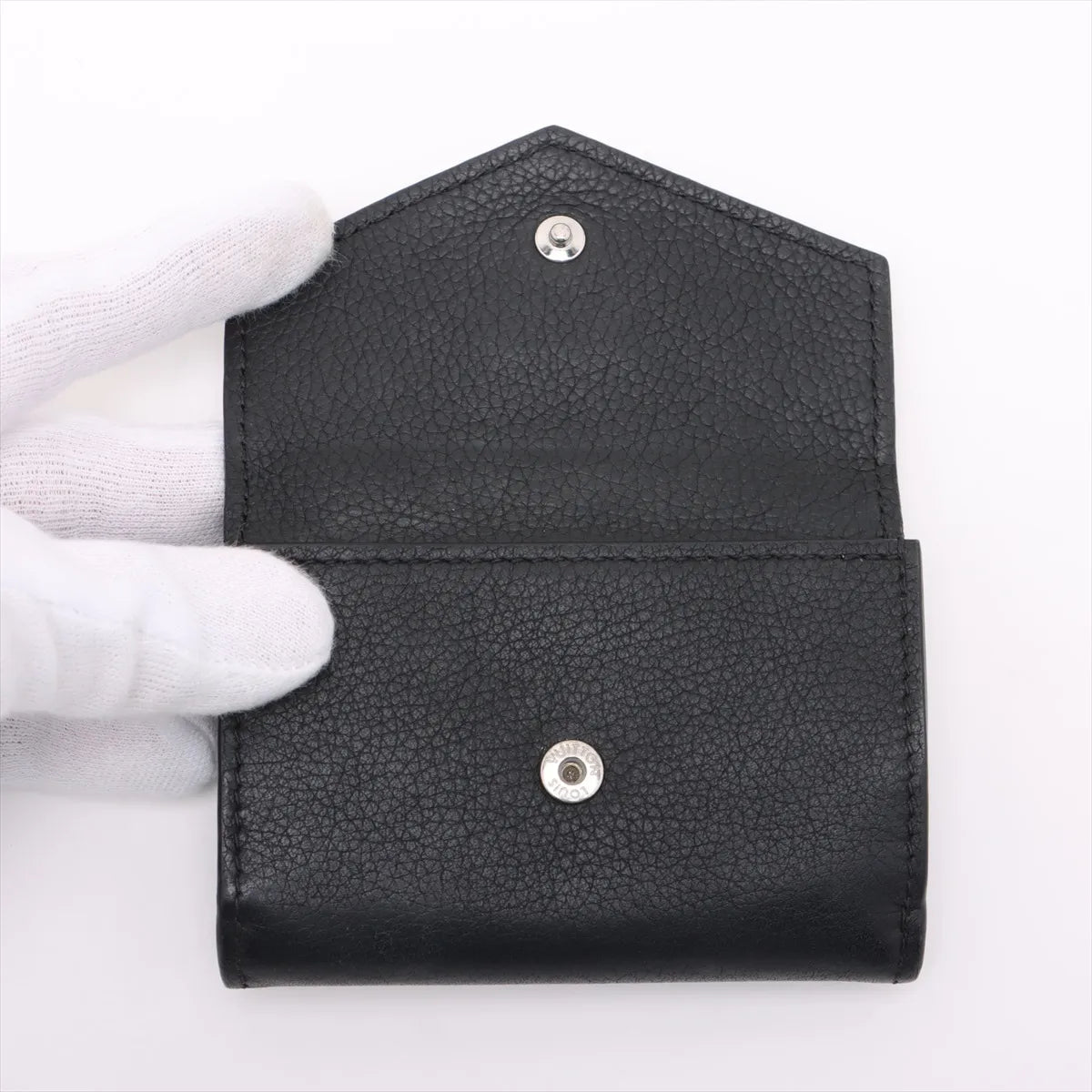 Louis Vuitton Taurillon Lockmini Wallet Noir