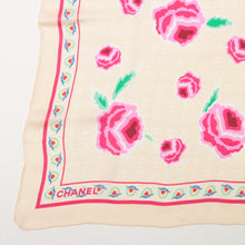 Load image into Gallery viewer, Premium Chanel Camelia Floral Silk Scarf