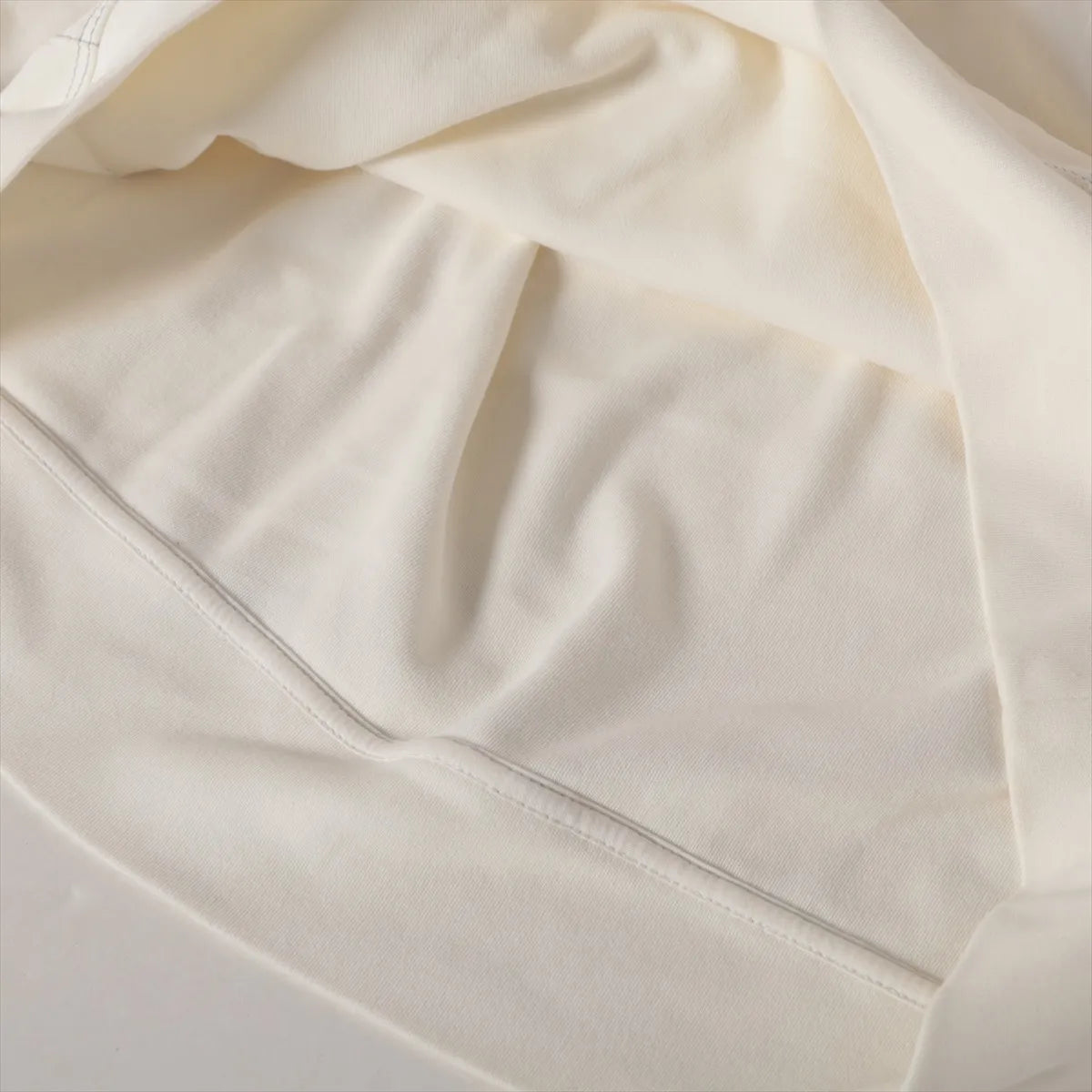 Hermès Cotton Hoodie Short Sleeve Shirt White