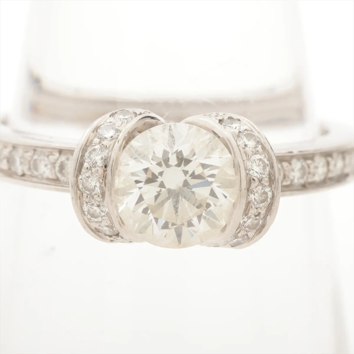 Tiffany & Co. Ribbon Diamond Ring Platinum
