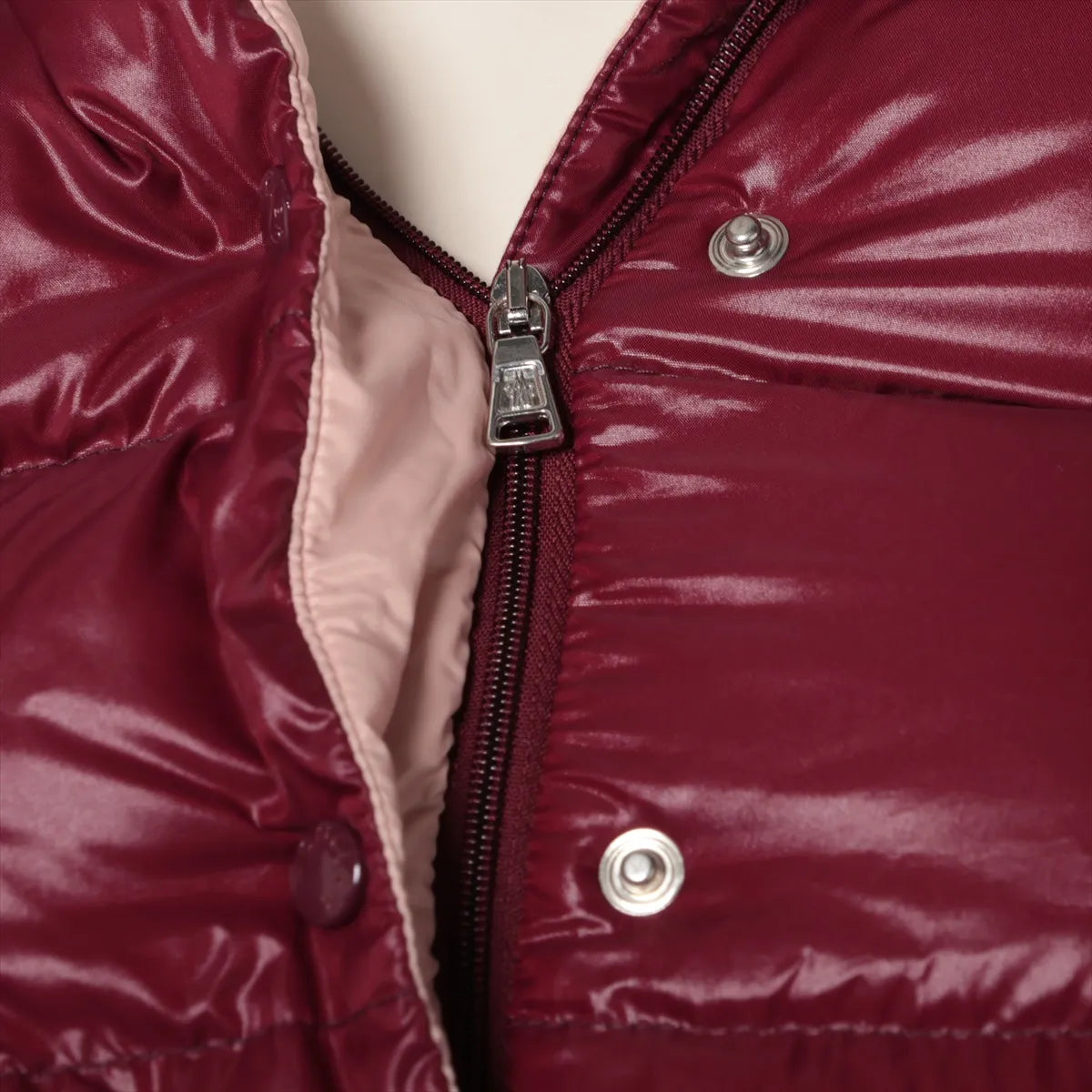 Moncler Childrens Nylon Down Jacket Red