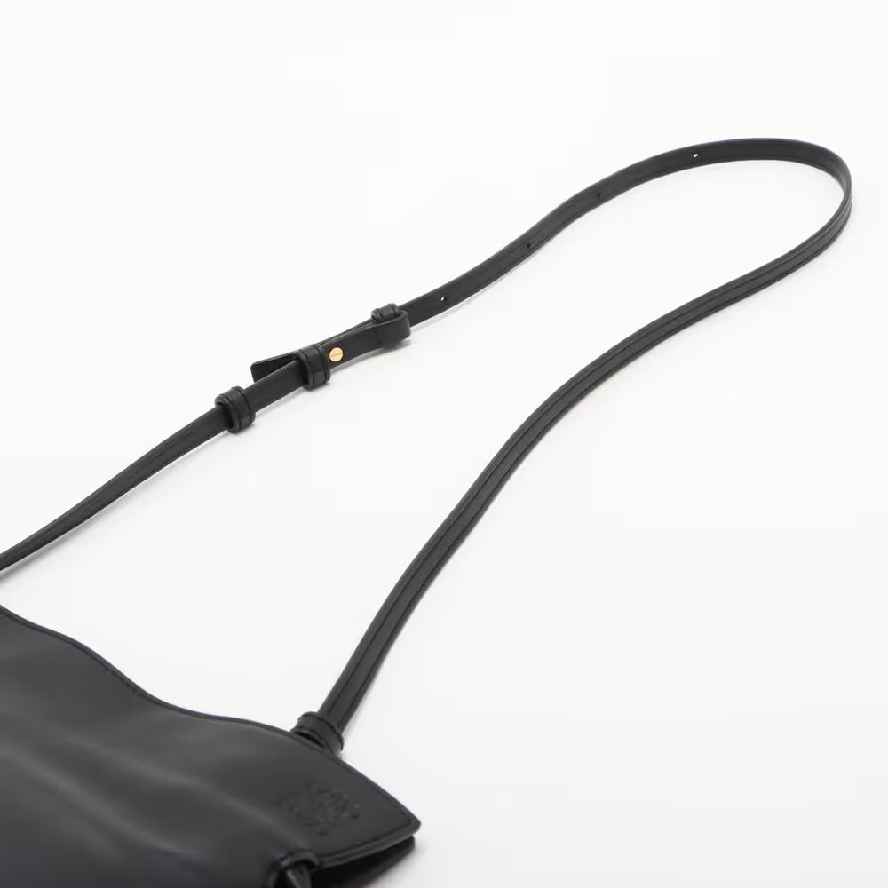 Loewe Flamenco Clutch Mini Leather Shoulder Bag Black