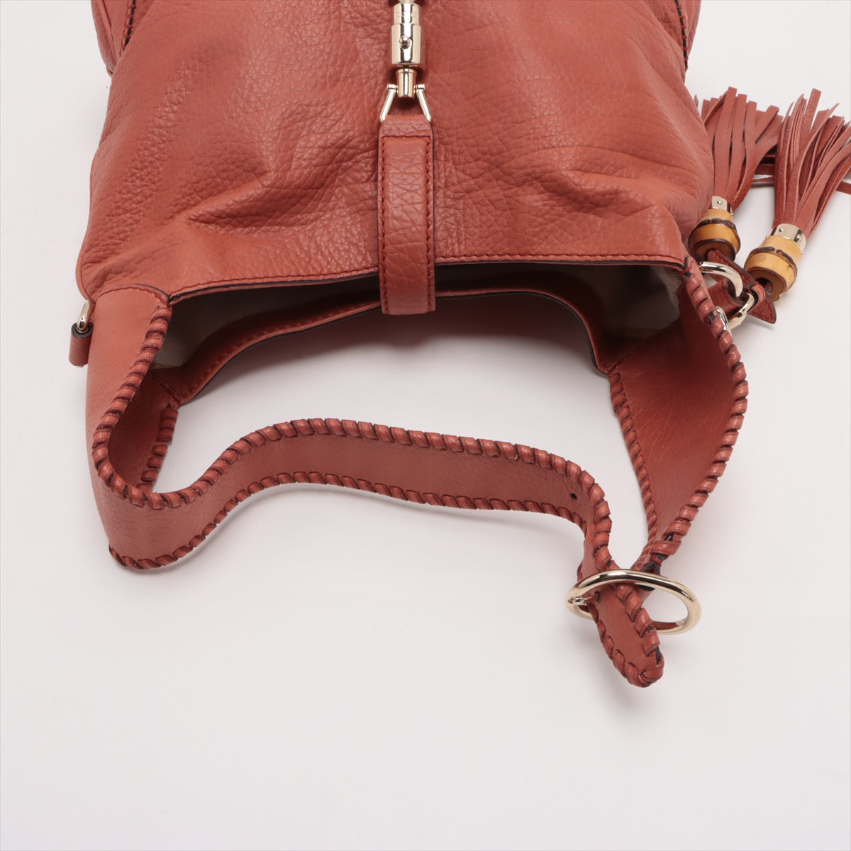 Gucci New Jackie Leather Two-Way Shoulder Bag Brown