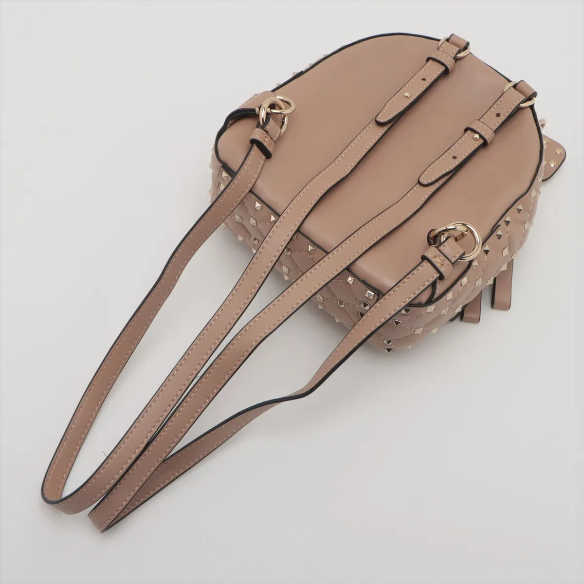 Valentino Matelasse Rockstud Backpack Dark Beige * PREORDER *