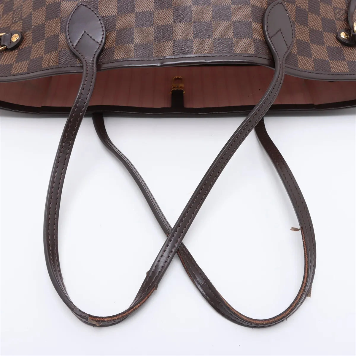 Louis Vuitton Damier Ebene Neverfull MM Rose Ballerine