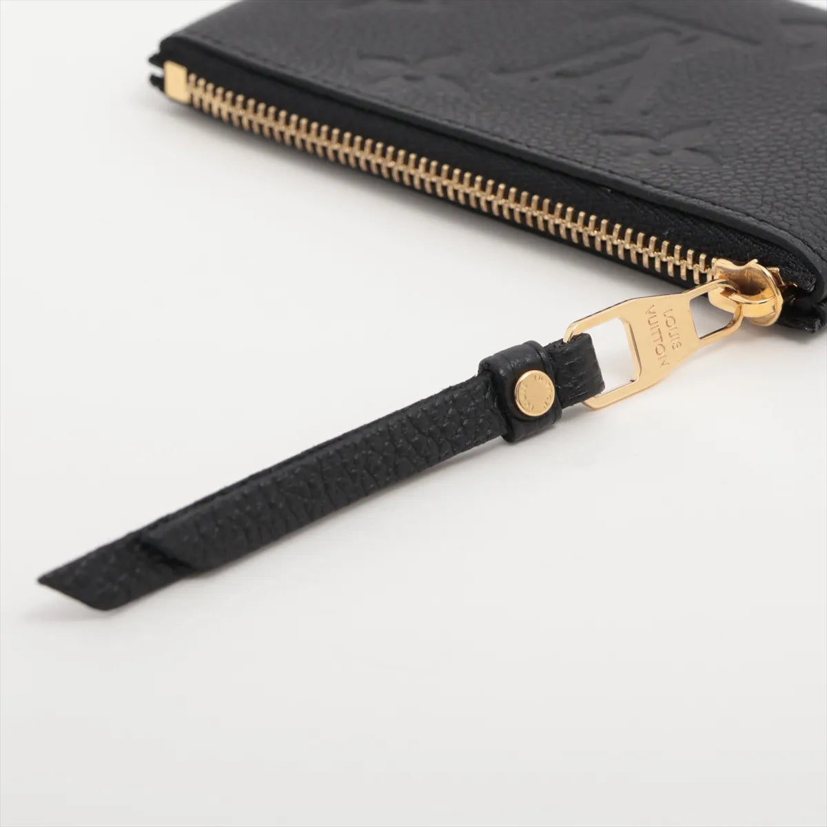 Louis Vuitton Monogram Empreinte Pochette Coin Purse Black