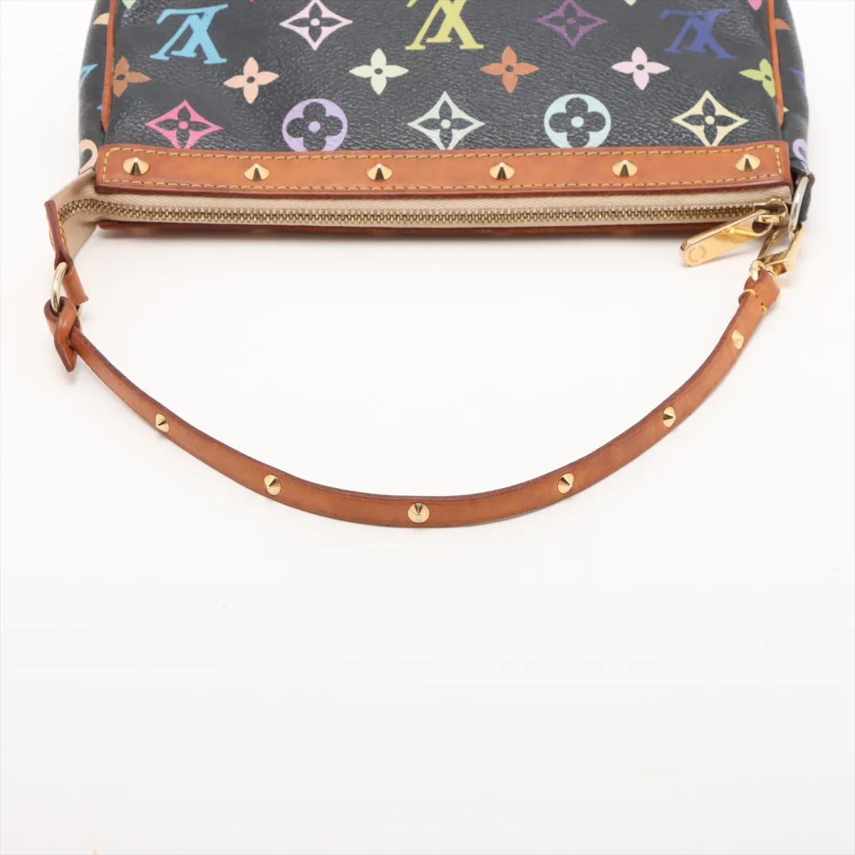 Louis Vuitton Monogram Multicolor Pochette Accessories Black