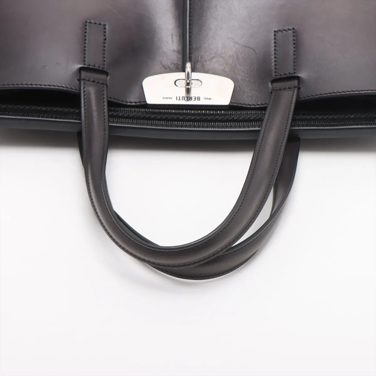 Berluti Luti 38 Leather Two-Way Tote Bag Brown