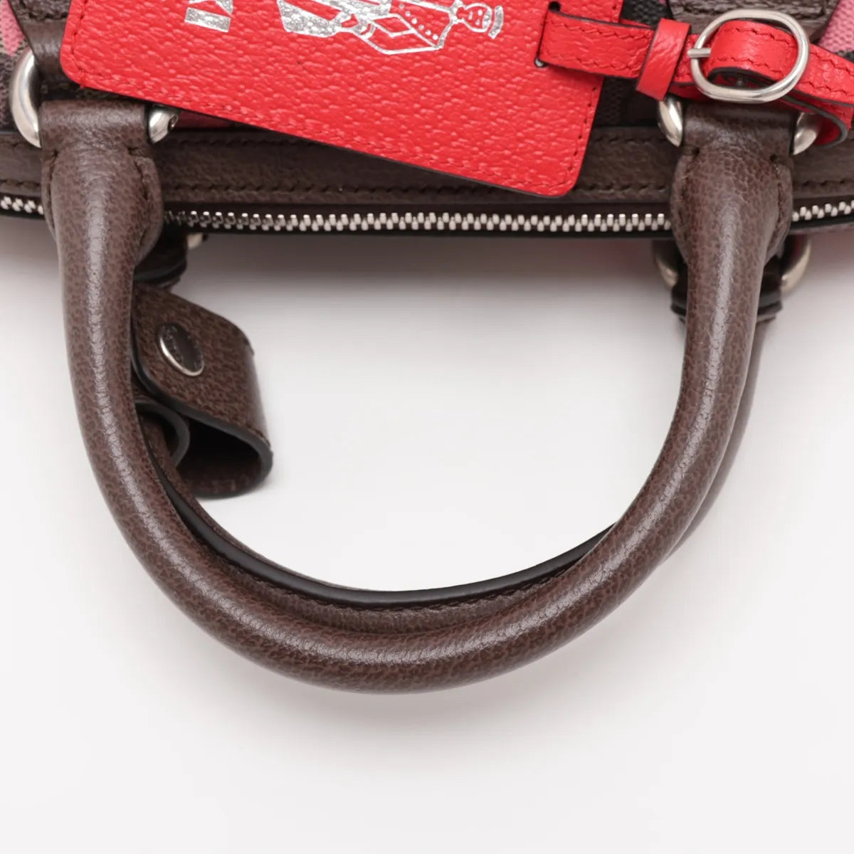 Gucci GG Camouflage Leather Two-Way Shoulder Bag Brown