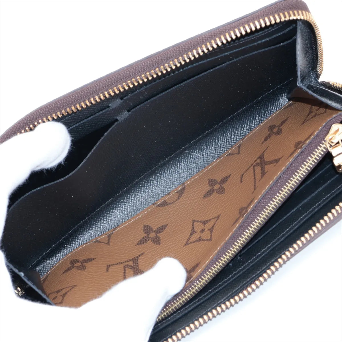 Louis Vuitton Monogram Reverse Clemence Zippy Wallet