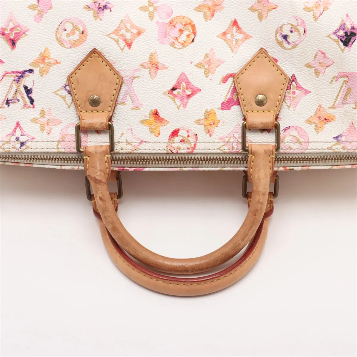 Louis Vuitton Monogram Limited Edition Watercolor Speedy 35 White