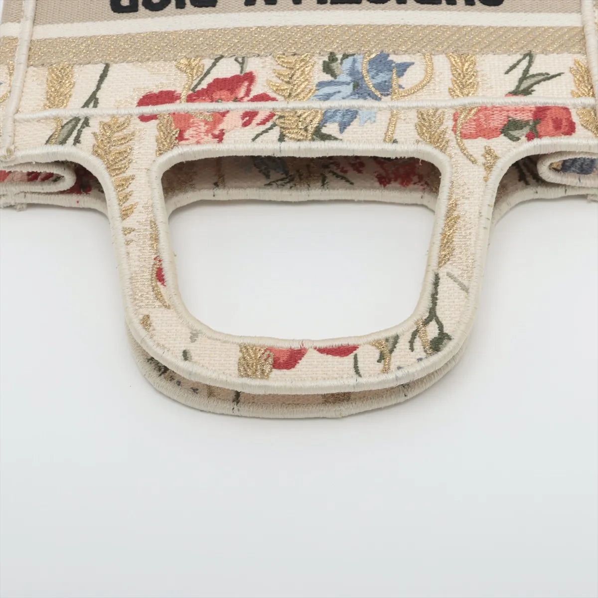 Christian Dior Mini Book Tote Floral Canvas Handbag Beige *PREORDER*