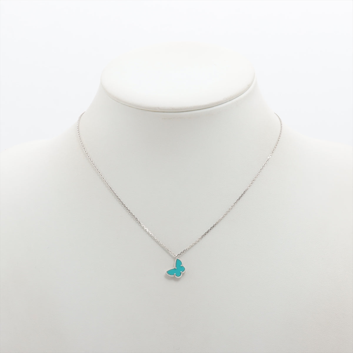 Van Cleef & Arpels Sweet Alhambra Papillon Turquoise Necklace