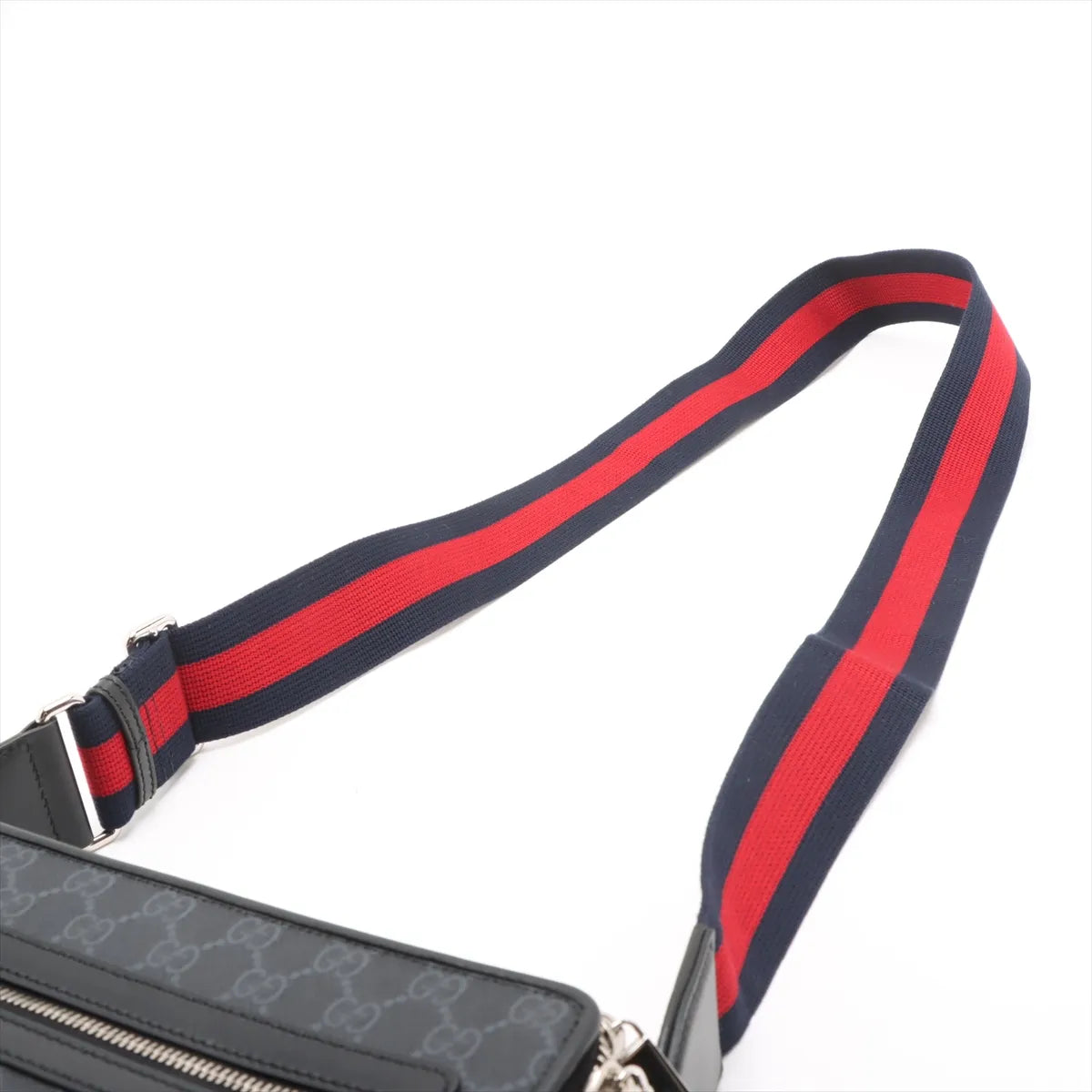 Gucci GG Supreme Leather Shoulder Bag Black
