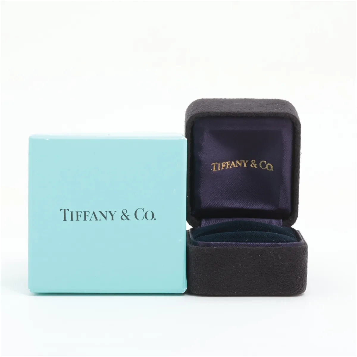 Tiffany & Co. Half Circle Channel Setting Diamond Ring Platinum