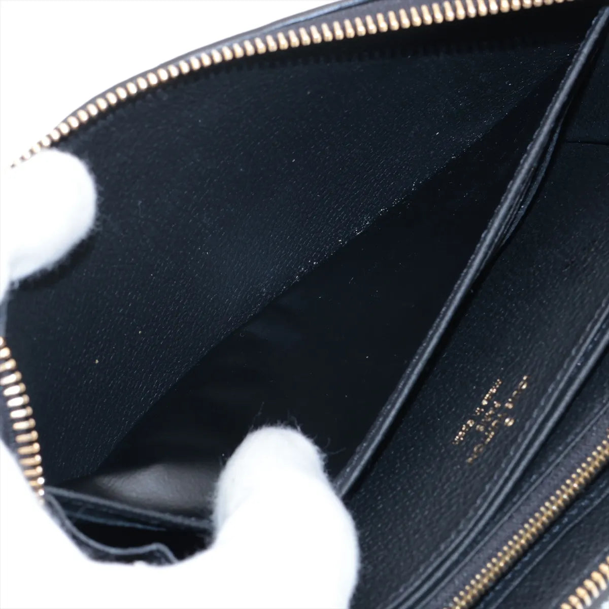 Louis Vuitton Monogram Empreinte Zippy Wallet Black