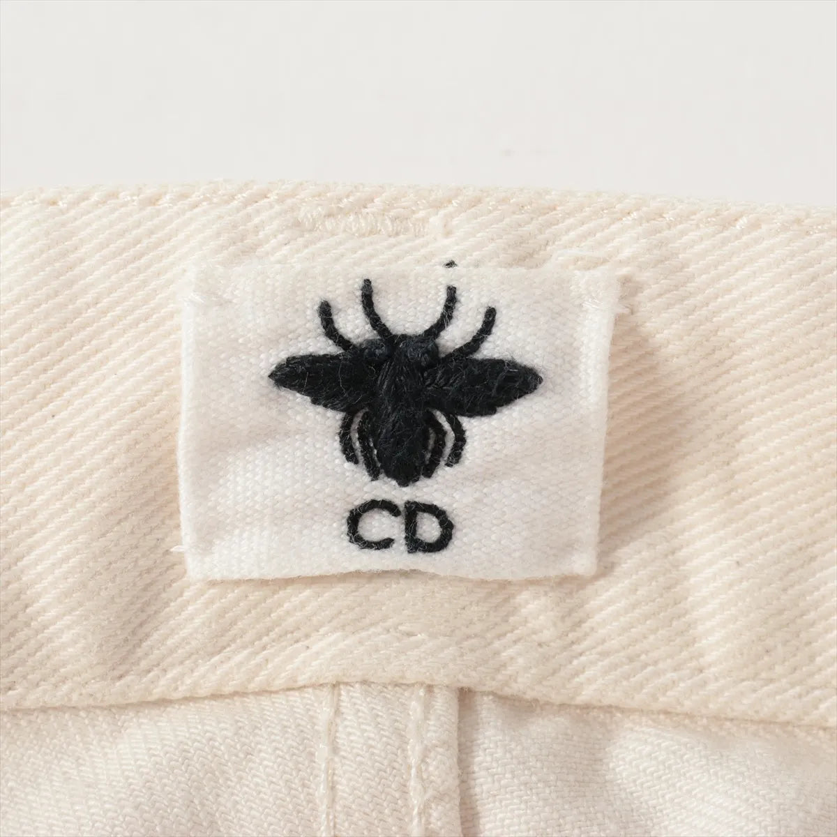 Christian Dior Cotton Denim Pants White