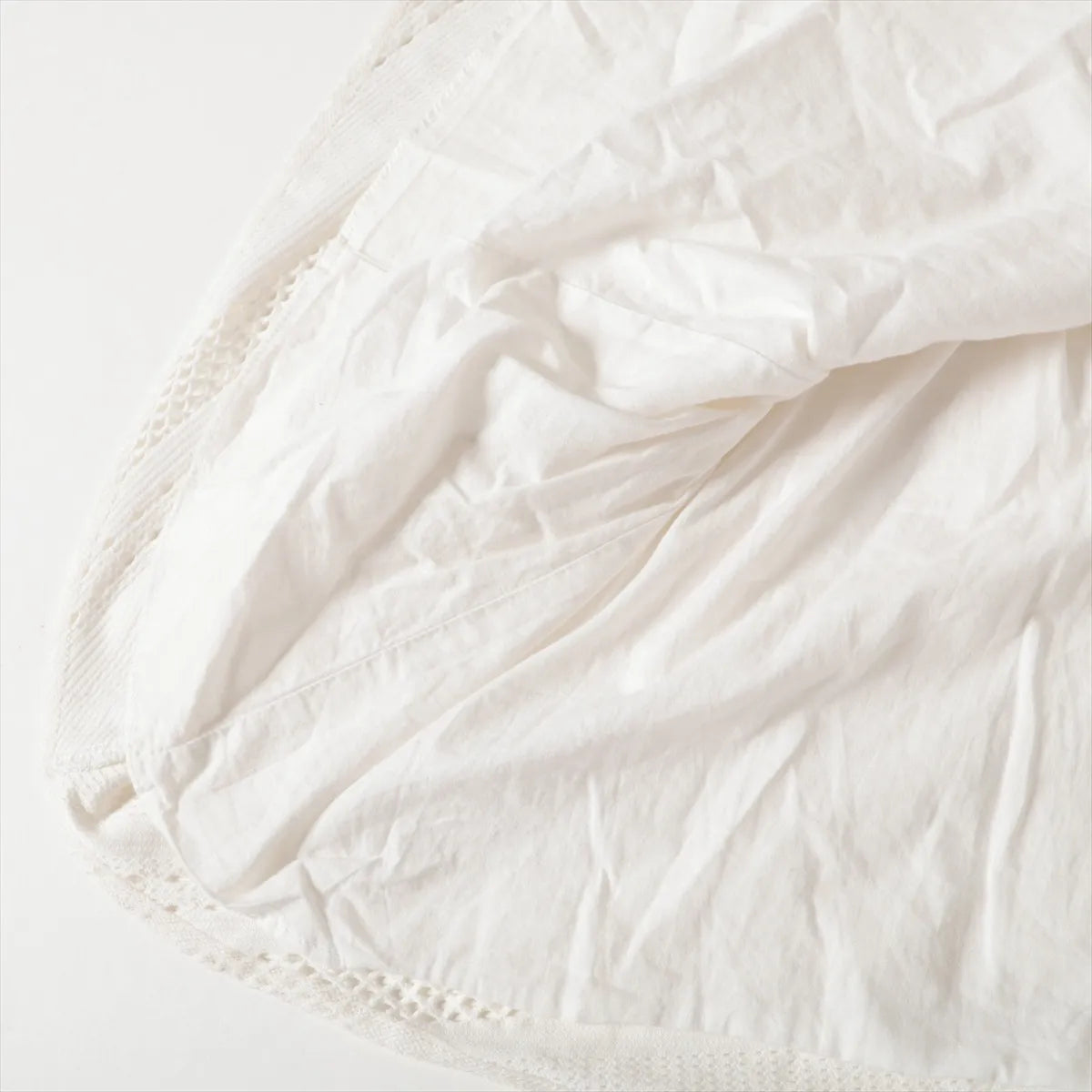 Christian Dior Cotton Eyelet Ruffle Kids Dress White