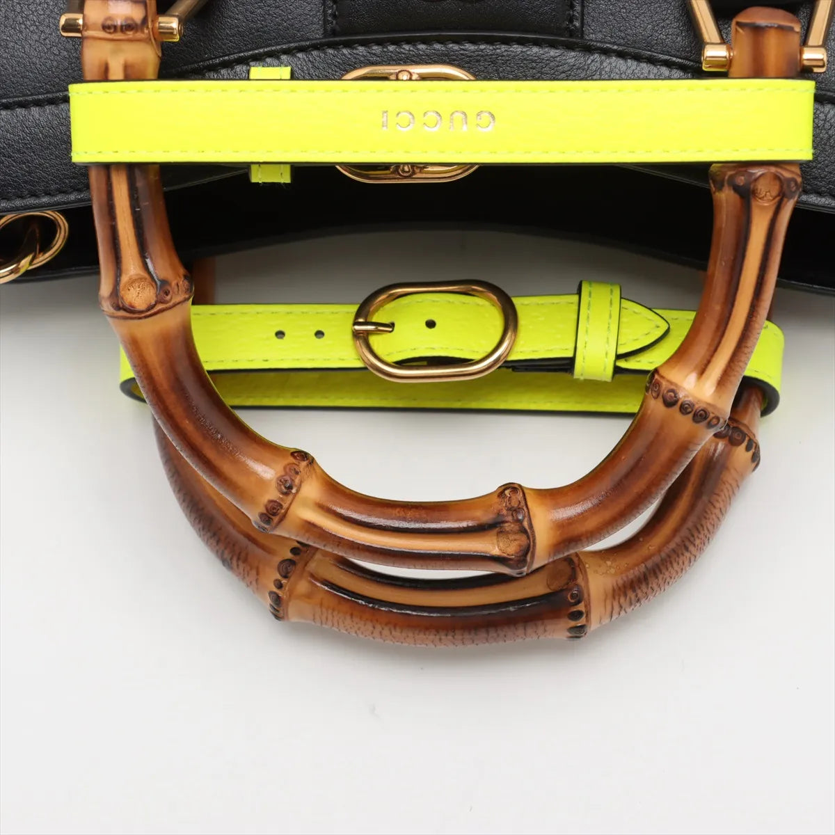 Gucci Bamboo Diana Leather Two-Way Handbag Black