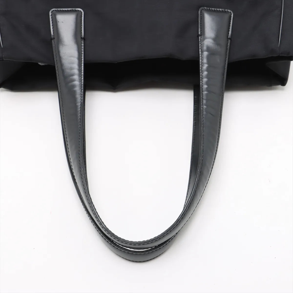 Chanel CC Logo New Travel Line Nylon Leather Tote Bag Black