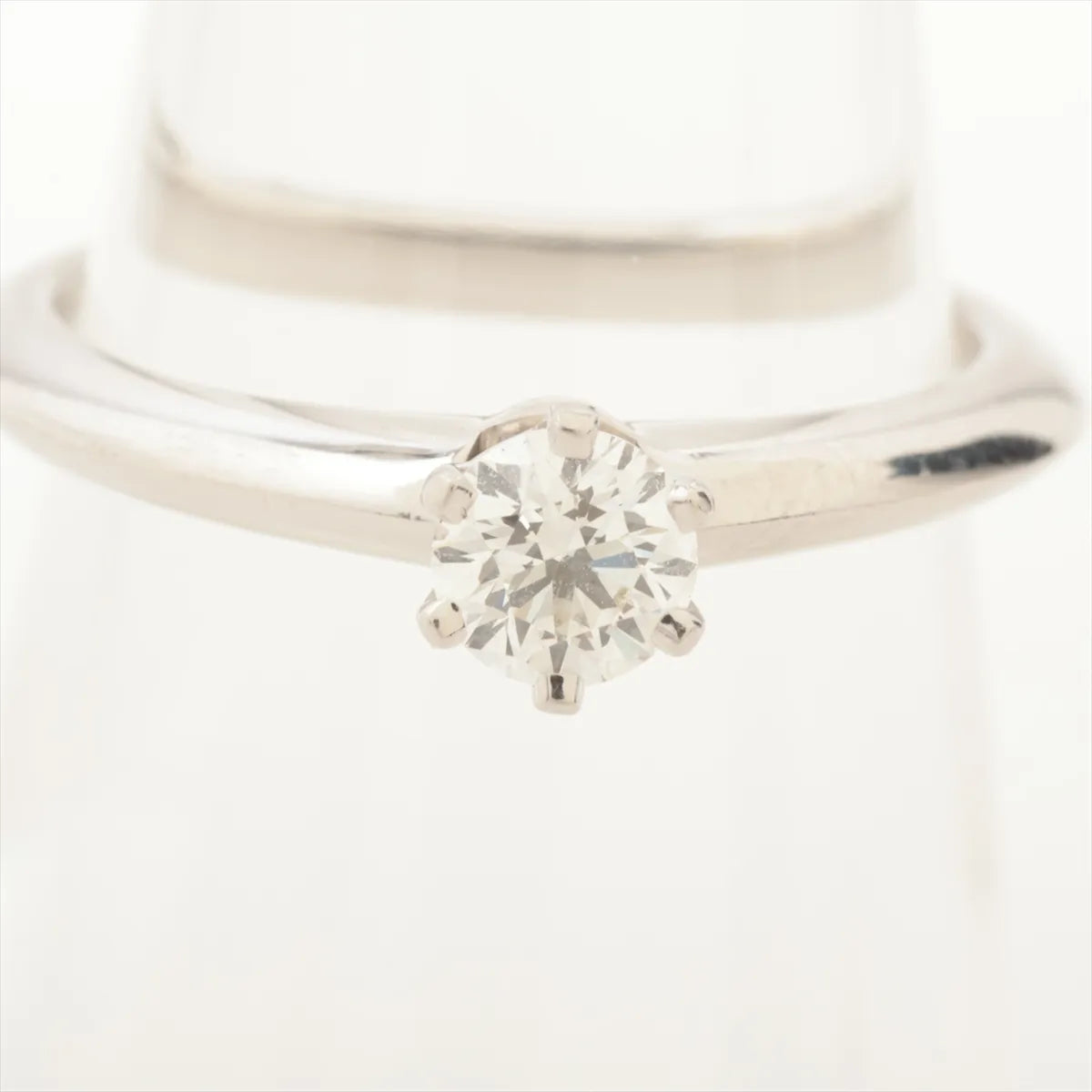 Tiffany & Co. Solitaire Diamond Ring Platinum