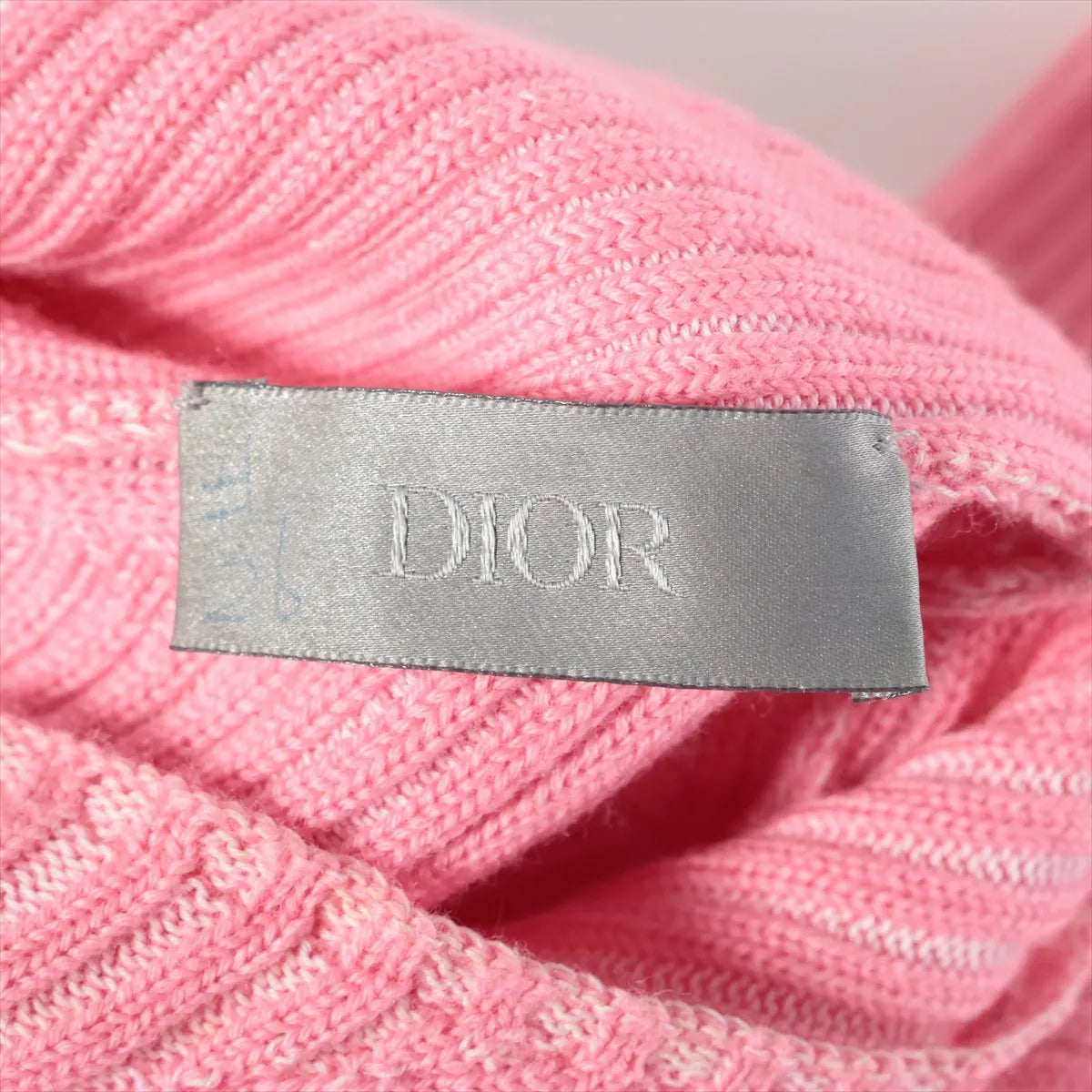 Dior Cotton Wool High-Neck Knit Pink