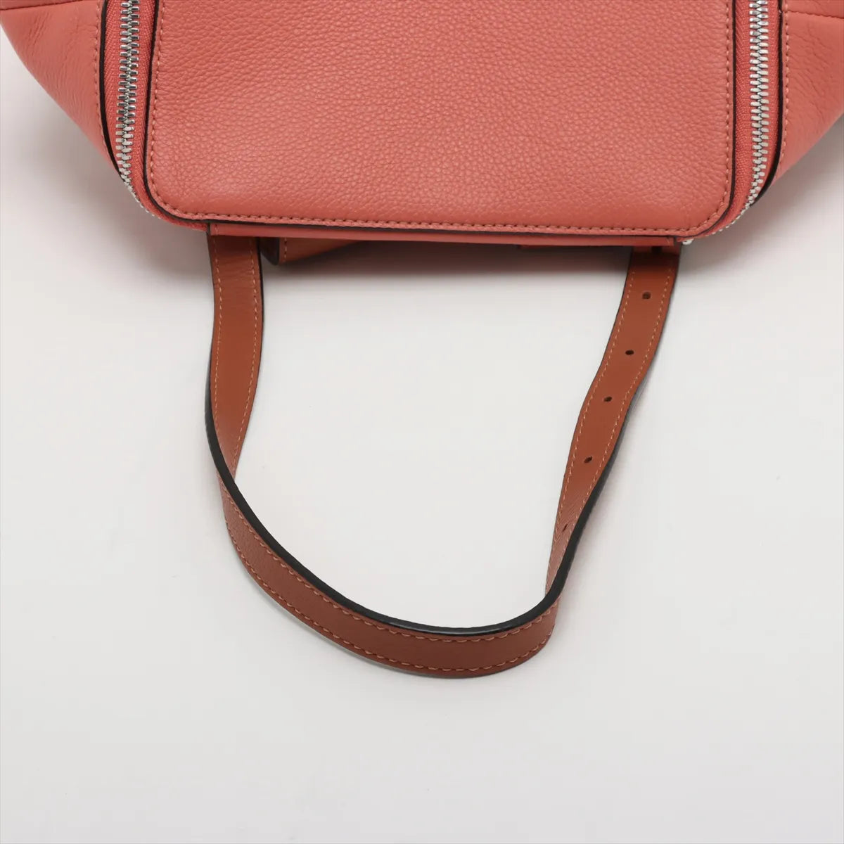 Loewe Goya Leather Backpack Orange