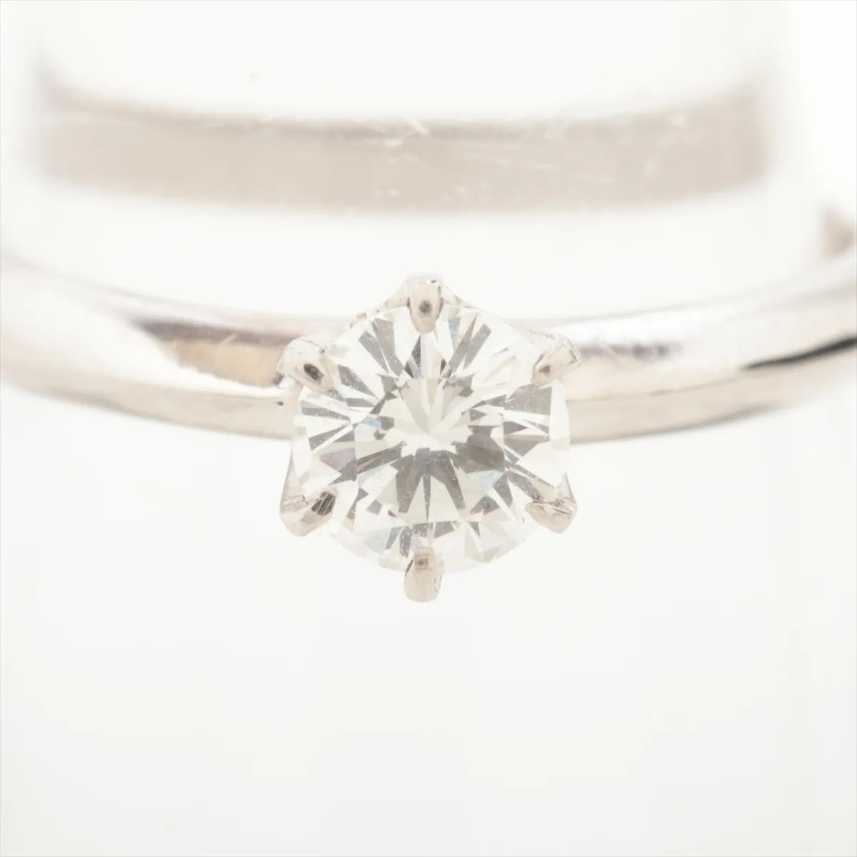 Tiffany & Co. Solitaire Diamond Ring Platinum