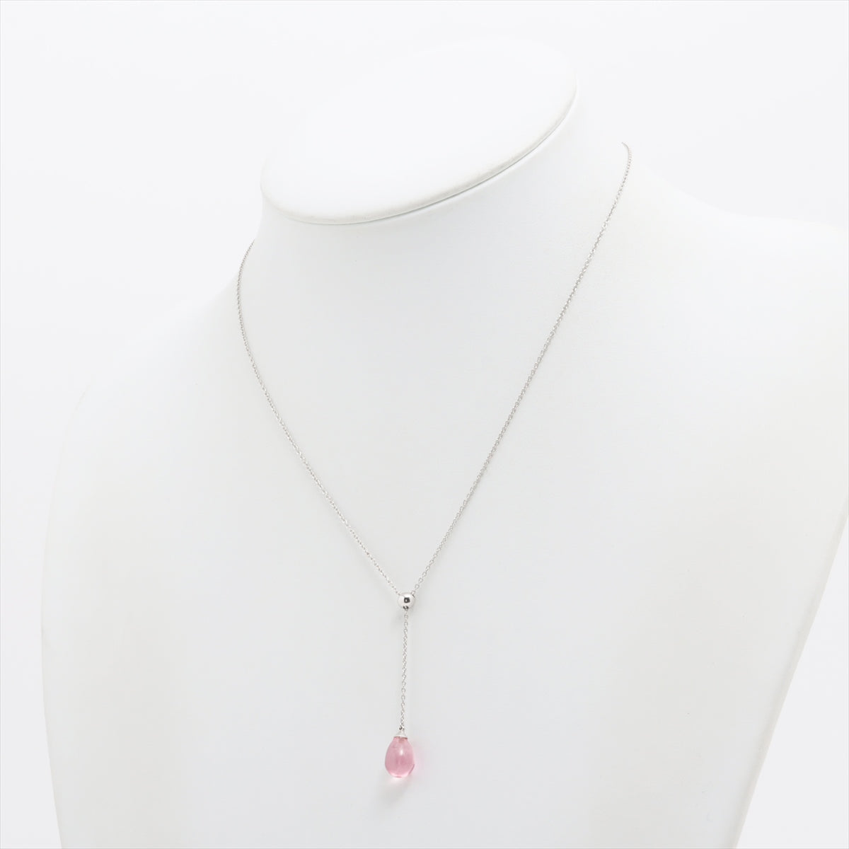 Tiffany & Co. Rainbow Drop Pink Amethyst Stone Necklace