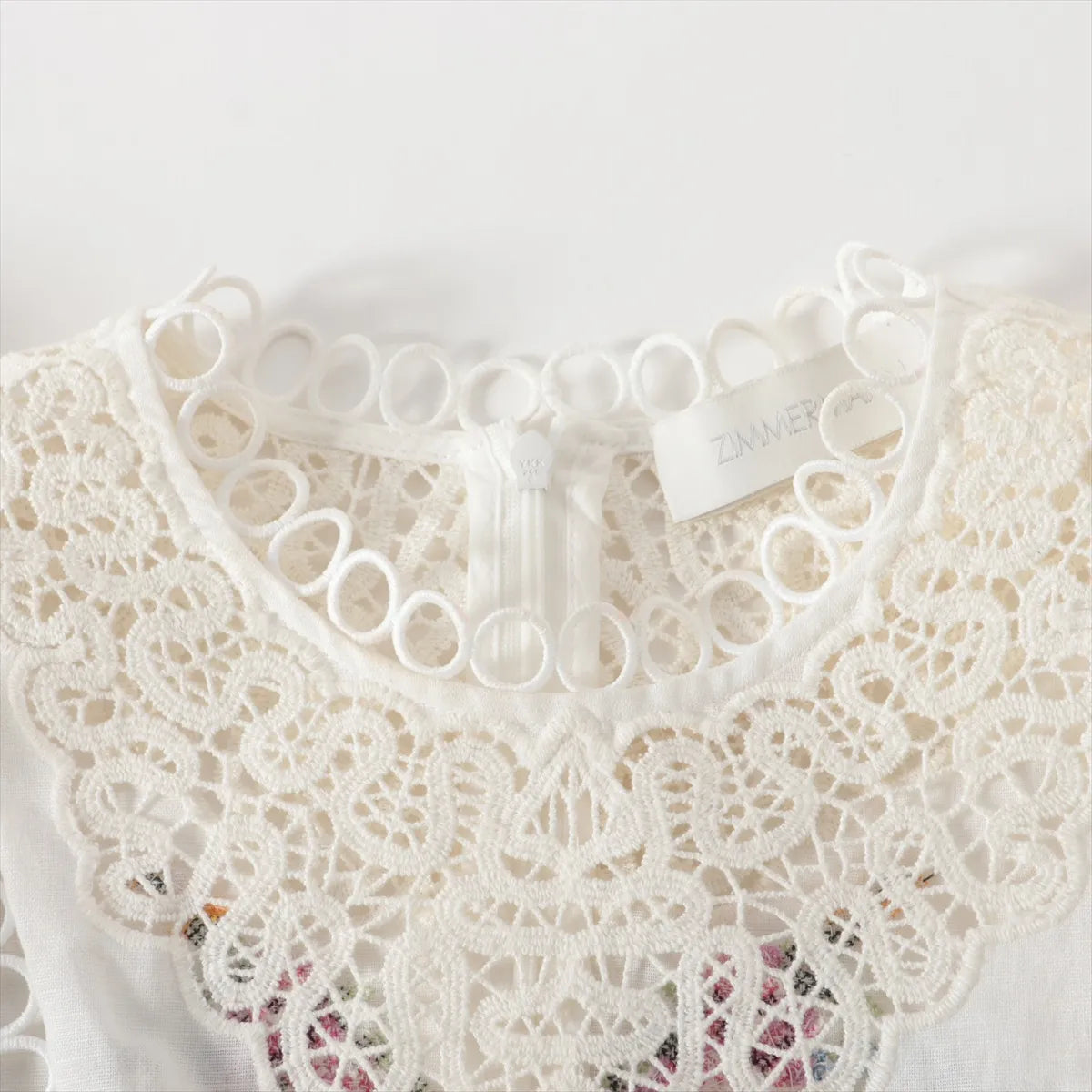 Zimmermann Allia Floral Eyelet Cotton Co-ord Sets White