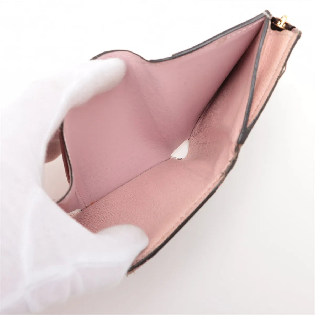 Louis Vuitton Monogram Portefeuille Zoé Compact Wallet Rose Ballerine